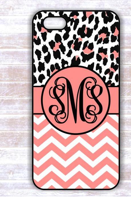 Personalized Zebra Print Custom Case - Monogrammed Iphone 4S case- Samsung Galaxy S3/S4 case