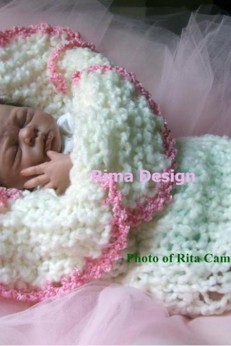 FLOWER cocoon PDF KNITTING PATTERN Original design Lily Amaryllis Bell baby Permission to sell finished product