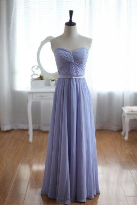 Elegant Chifon Floor Length Sweetheart Prom Dresses 2015, Purple Prom Dresses, Elegant Prom Dresses, Prom 2015, Long Prom Dresses