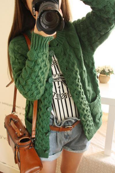 Thick Sweater Cardigan Sweater #er120201