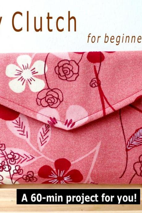 Easy Clutch - pdf sewing pattern