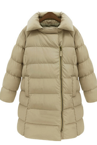Europe And The United States Women&amp;amp;#039;s Loose Hooded Cotton Thickening In The Long Section Of Cotton Padded Jacket