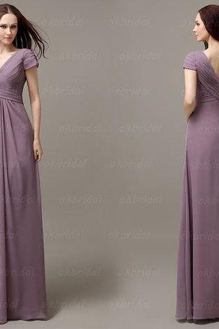 Short Sleeve Bridesmaid Dresses On Luulla Short Sleeve Bridesmaid Dresses Long Chiffon Inexpensive