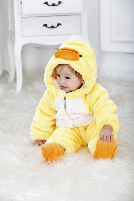 Eco friendly Yellow Duck Baby Hoodie Baby Onesie Baby Clothes Gift for New Baby,Personalized Baby Onesie,Christmas Baby,cute baby onesie