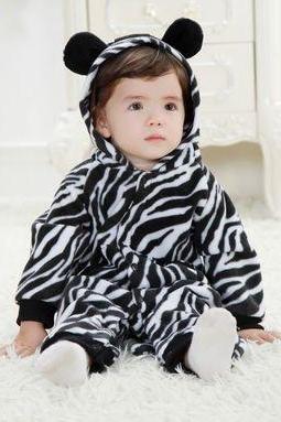 Eco Friendly Zebra Unisex Playsuits Romper Toddlers Jumpsuit, Baby Clothes Gift For Baby,personalized Baby Onesie,christmas Baby,cute Baby