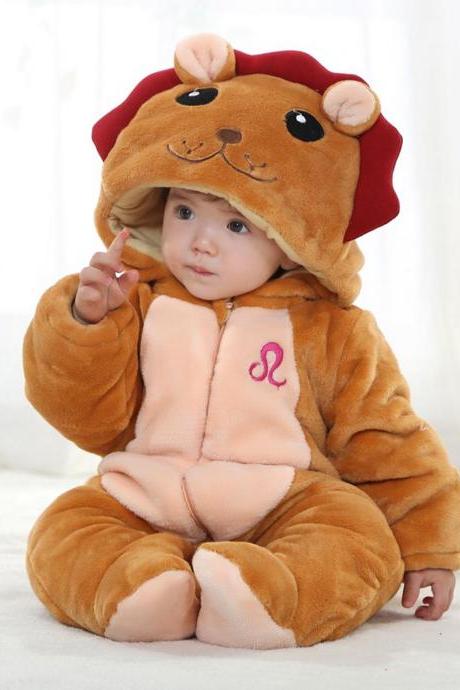 Leo Winter Type Unisex Playsuits Romper Toddlers Jumpsuit Baby Clothes, For Baby,christmas Baby,cute Baby Onesie,1st Birthday Owl Bodysuit