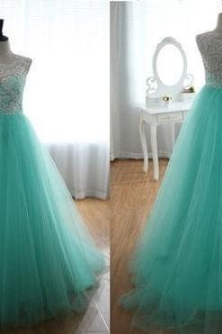 2022 Real Sample Floor Length Long Girl Party Prom Dresses Graduation Dresses Green And White Lace Tulle quinceanera dresses