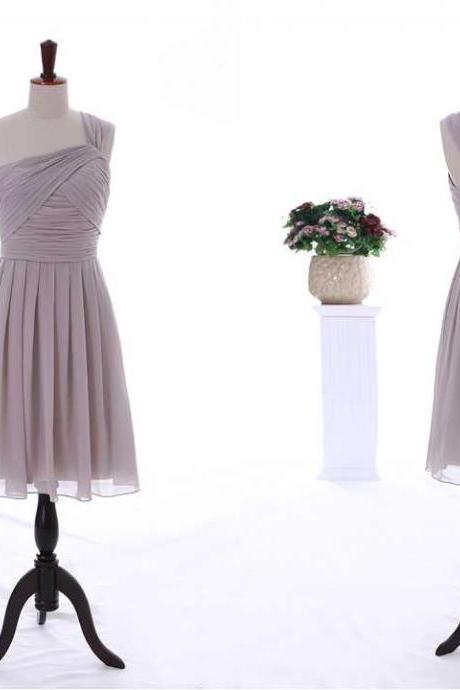 STRAPLESS CHIFFON DRESS WITH DRAPED Chiffon Prom Dress/Bridesmaid Dress/Homecoming Dress/[Party Dress/Evening Dress