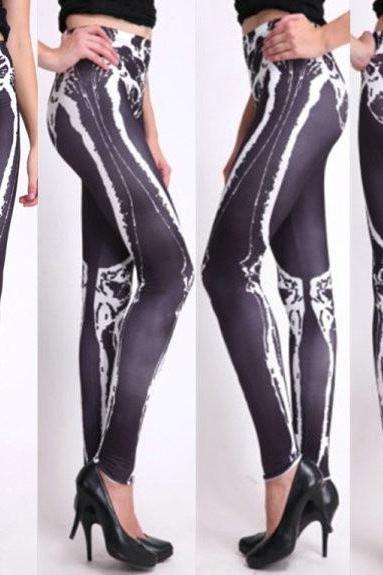 Hollow Out Laced-Up Pants
