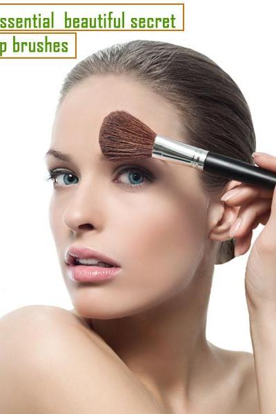 Cosmetic Set Eyeshadow Foundation wood Pro Make Up Brush