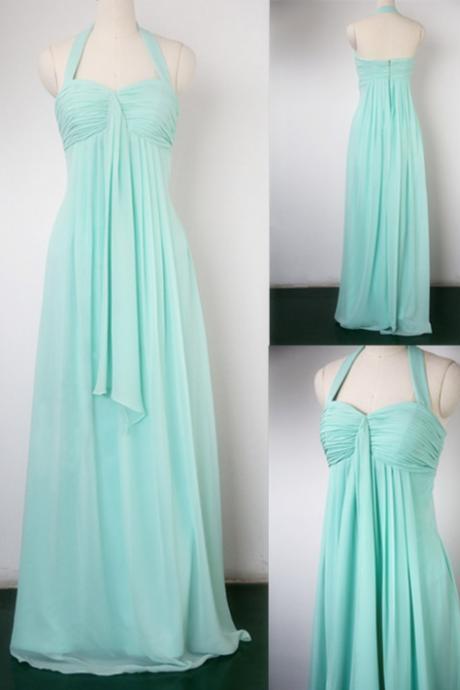 New Arrival Simple And Elegant Bridesmaid Dress,Halter Bridesmaid Dresses,Cheap Chiffon Bridesmaid Dress,Evening Bridesmaid Dress,Bridesmaid Dress For Wedding