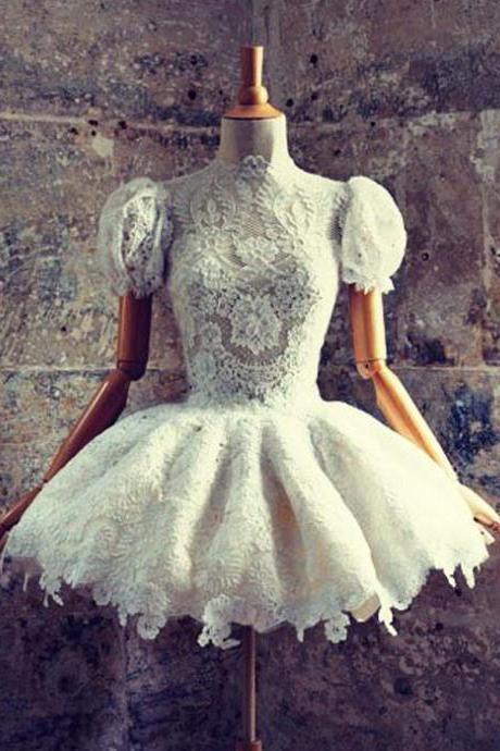 Wd107 Arrival Wedding Dress Ball Gown Wedding Dress Romantic Wedding Dress Short Lace Wedding Dress