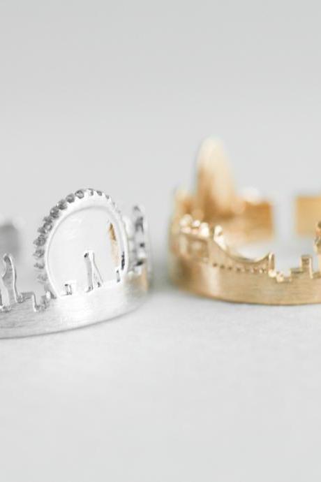 London Ring, Cityscape Ring, Adjustable Ring