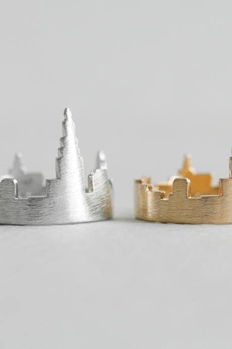 York City Ring, Cityscape Ring, Adjustable Ring