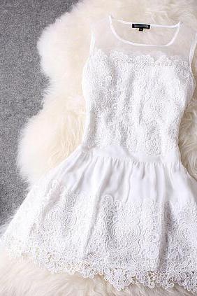 sexy cheap Slim Embroidered Sleeveless Dress