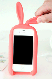 new Fashion Rabbit Storage Silicone Case For Iphone 4/4S/5