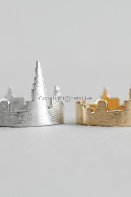 New York City Ring, Cityscape Ring, Adjustable Ring