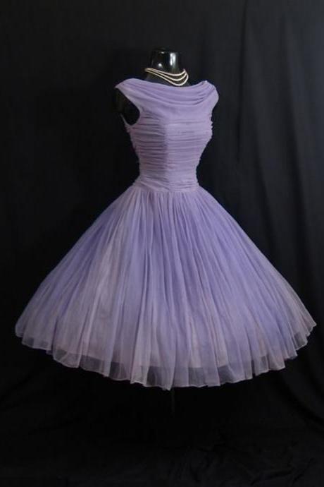 Pd207 Pleat Prom Dress,A-Line Prom Dress,Chiffon Evening Dress,Short Prom Dress