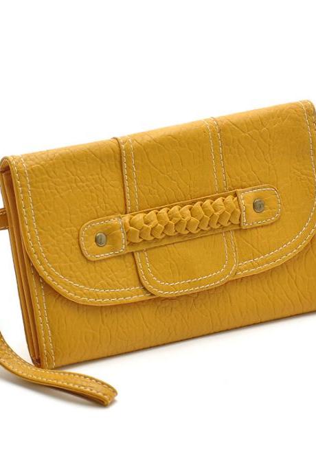 Yellow Phone Bag Purse Change Purse Wallet With Card Pocket