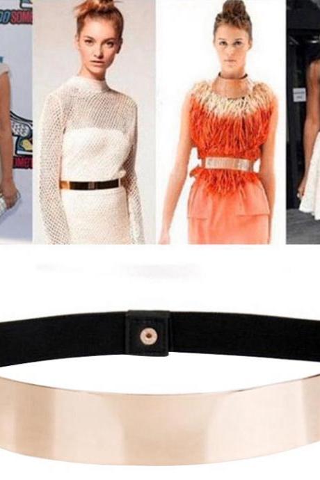 Women's Elastic Metal Waist Belt