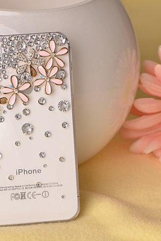 Bling Flower Crystals Case Iphone 6 Plus Case,iphone 5/5s/5c/4s/4 ,samsung Galaxy S3/s4/s5 Cover,samsung Note 1/2/3/4,mega 5.8/6.3,htc One