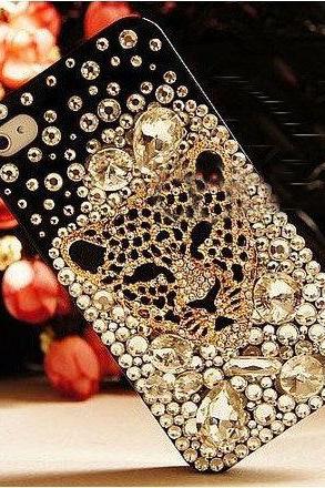 Bling Tiger head Crystal Case iPhone 6 plus case,iphone 5/5s/5c/4s/4 ,Samsung Galaxy S3/S4/S5 cover,Samsung Note 1/2/3/4,Mega 5.8/6.3,Htc One
