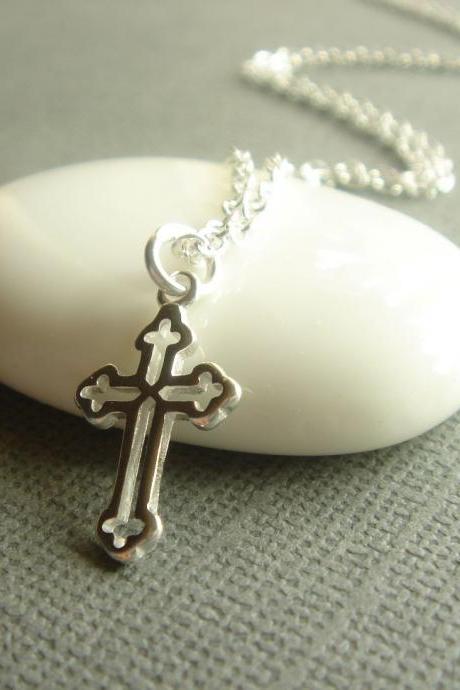 Everyday Sterling Silver Cross Necklace