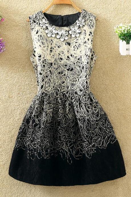 Sexy Stylish Embroidery Lovely Dress With Beadings, Cute Embroidery Dress For Winter, Women Dresses