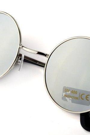 Fashion round gray lenses girl sunglasses