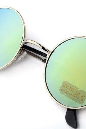 Fashion round lenses girl sunglasses