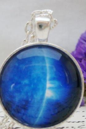 Galaxy IX- handmade glass pendant