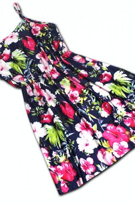 Fashion Sleeveless Print Dress Gj40217ku
