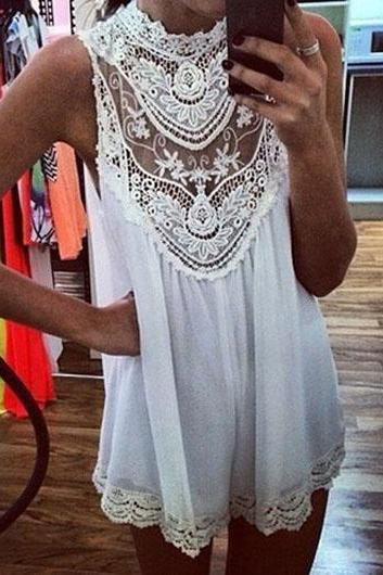 Enchanted White Boho Lace Dress