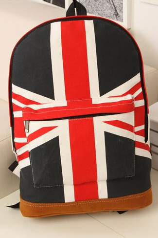 New Arrival Canvas Shoulder Bag British Flag Punk Bag Backpack Schoolbag