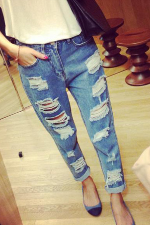 Fashion hole jeans VC40914MN