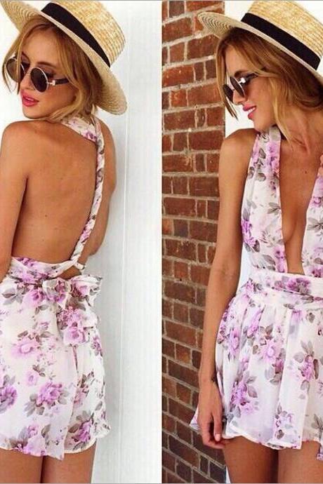 New Women Ladies Clubwear V Neck Playsuit Bodycon Party Jumpsuit&Romper Trousers