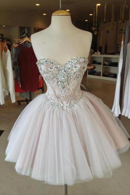Custom Made Sweetheart Neckline Short Prom Dresses, Homecoming Dress