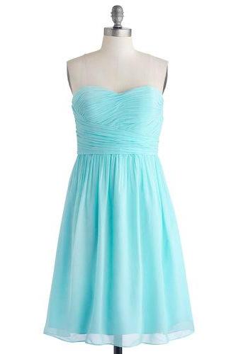 2015 Fashion Strapless Knee Length Prom Dresses Evening Dress Bridesmaid Dresses Custom Made L51