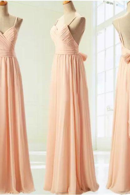 Custom Made A Line Sweetheart Neck Floor Length Backless Prom Dresses, Party Dresses