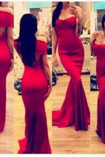 Show Body Elegant Long Red Dress