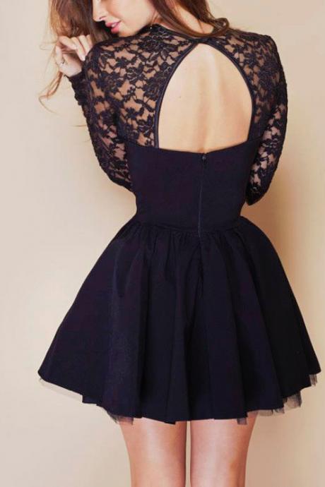 Stitching Lace Dress