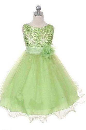 2015 New Fashion Pageant Lace Baby Princess Bridesmaid Party Flower Girl Dresses