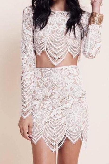 Lace Two Piece Dress
