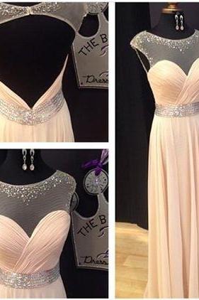 Cap Sleeve Prom Dress, Backless Prom Dress, Elegant Prom Dress, Evening Dress, Formal Prom Dress, Pretty Prom Dress, Bd51