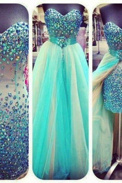 Sexy Colored Crystal Rhinestones Removable Skirt Sheath Long Prom Dress ,Heavy Beadings Green Champagne Long Evening Prom Gown Homecoming Dress
