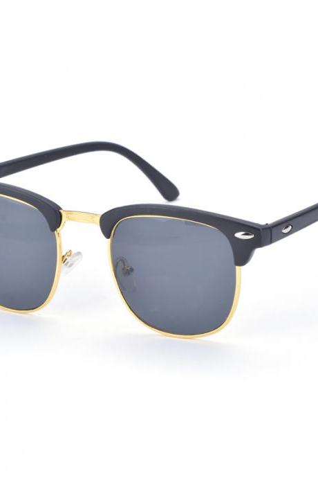 Semi Rimless Square Sunglasses 