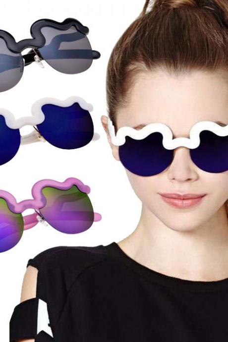 Hot Fashion Cool Trendy Unisex Half Frame Sunglasses 3 Colors