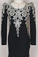 The Embroidery Fashion Long Sleeve Dress