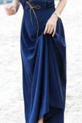 2015 summer Beach High Waist Full Length Bodycon Slip Dress