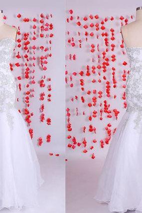 Gorgeous Prom Dress, White Prom Dress,mermaid Prom Dresses,mermaid Evening Dress,elegant Formal Evening Dress,party Dress, Bd050610